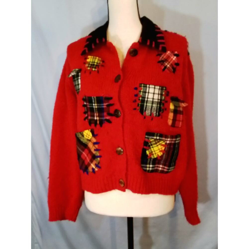Sandy Starkman ; Red winter sweater
